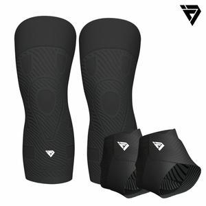 [테이핑테크]최신상 Y자형 6세대 무릎보호대+발목보호대 세트