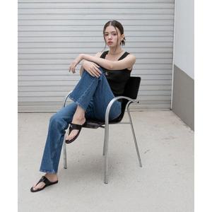 캘빈클라인 CALVIN KLEIN JEANS 여성 하이라이즈 와이드핏 미드블루 데님 J225105 1A4 J2251051A4 1805385