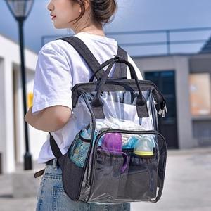 BEST 포켓 스퀘어 보온보냉 백팩(블랙) 방수 투명가방