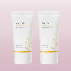 미샤 올 어라운드 세이프 블록 코튼 선크림 50ml x 2개
