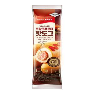 삼립 그릭슈바인 프랑크푸르터 핫도그 85g / 간식 소시지 냉동핫도그