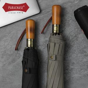 전자동 3단우산 원목 손잡이 파라체이스 3236 우산