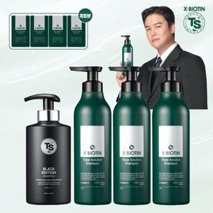[NS홈쇼핑]TS 엑스비오틴 샴푸 500gX3+블랙샴푸 500g+(무료체험)엑스비오틴샴푸 6gX4..[35077269]