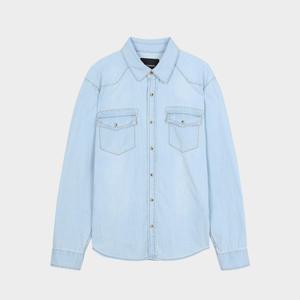 [롯데백화점]버커루 남성 웨스턴 연청 데님 셔츠 B235DS130P