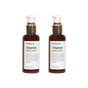 [네리아] 비타민C 앰플세럼 100ml 1+1 잡티 여드름 화이트닝 판테놀