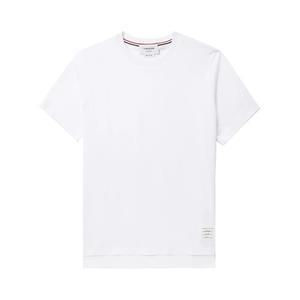25SS 톰브라운 남성 사이드 슬릿 반팔 티셔츠 화이트 MJS067A 00042 100