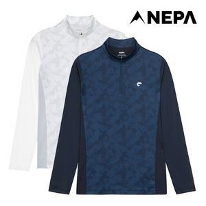 여성 마운틴 카모 프린트 냉감 집업티셔츠 7I45400