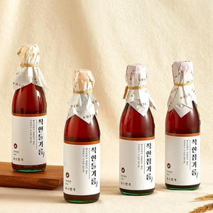 [꼬소명가] 착한참기름/착한들기름 단 1회 착유, 벤조피렌 침전물 없는 깨끗한 기름