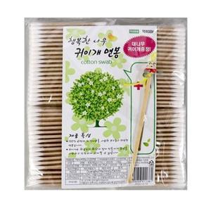 고품질 행복한 나무 면봉 귀이개 귀청소 화장 순면 면봉 400P 잡화 면봉세트 대용량면봉 (WFHOKNZ)