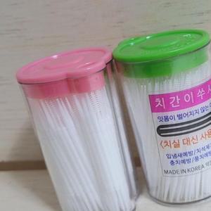 국산 치간이쑤시개 300개입 2p 1세트 치간칫솔 휴대용이쑤시개 치실 E8WCC9545