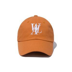 [우알롱]Signature Logo ball cap - FOREST ORANGE
