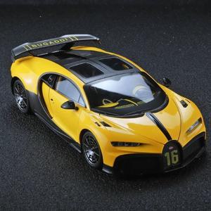 1:18 Bugatti Chiron Pur 스포츠 Supercar 합금 다이 캐스팅 장난감 자동차 모델 소리와 빛 품 생일 선물
