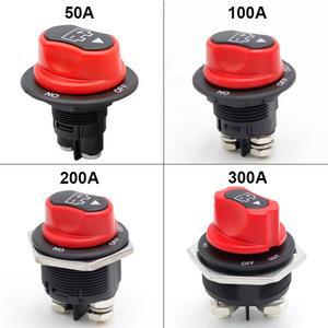 DC 12V 24V 50A 100A 200A 300A 해양 보트 자동차 RV 배터리 분리 절연체 차단 켜기 끄기 킬 배터리 스위치