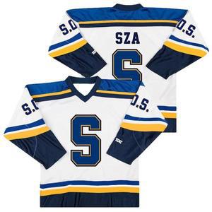 여성박스티 여성티셔츠 브이넥 라운드 롱 긴팔 SZA Jersey SOS BlinD 새 앨범 북미 투어 남성과 여성 3D 프