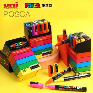 UNI POSCA 마커 세트 포스터 광고 미술 용품, 사무실 학생 그림, 손으로 그린 문구 PC 1M m,