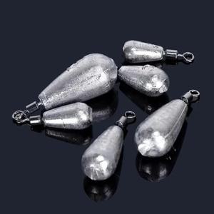 묶음당 10PCs 낚시 무게 봉돌 3.5g 5g 7g 10g 14g 20g 워터 투하 추 낚시 태클 액세서리