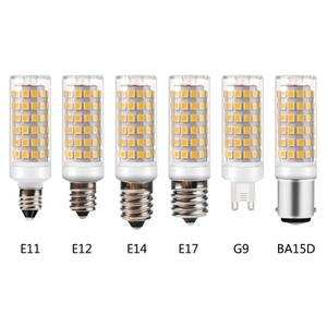 G9 E11 BA15D LED 전구 램프 220V 240V 미니 옥수수 2835SMD 360 빔 각도 할로겐 샹들리에 조명 교체