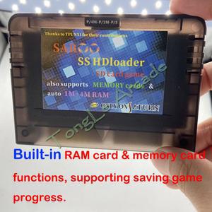 아이폰sd카드리더기 V0 SAROO HDLoader 지원 영어 메뉴 SS 게임 리더 TF 또는 SD 카드 사용 ISO 어댑터 읽기 CD 없이 Saturn용 빠른