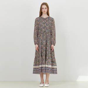 [롯데백화점]써스데이 아일랜드 [여성]보더 믹스 라운드 넥 원피스(T252MOP138W)
