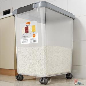 진공 쌀통 30kg 바퀴 10kg 20KG 그레이 30KG단일 베이커리 밀폐통 업소용