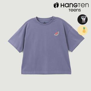 [행텐주니어]여아 플라워 그래픽 크롭 티셔츠-SE4141437013131