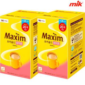 맥심 모카골드라이트 커피믹스 360T [믹스커피/라떼/카누/심플라떼/화이트골드/다크/마일드]