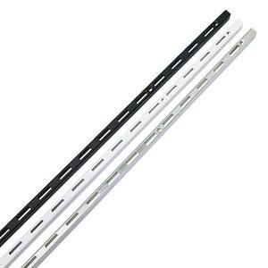 25피치 찬넬기둥 1800mm / 크롬 / 블랙 / 화이트 / 인테리어 벽선반 지지대 받침 공간 DIY