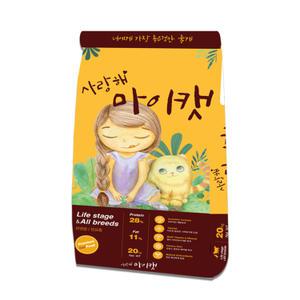 팜스코 마이캣 20kg 대용량고양이사료 길냥이사료 랜덤간식
