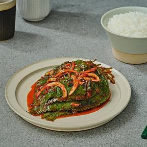 [나래식품]여수 나래식품 국내산 생깻잎무침 500g 저염 양념깻잎