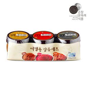 순창 문옥례 여행용 고추장 된장 쌈장 키트 120g x 3개