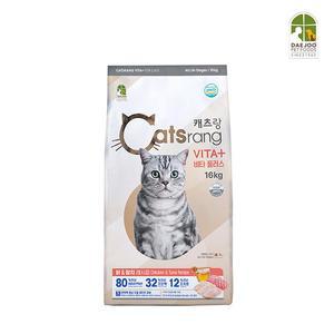 캐츠랑 전연령용 비타플러스 16kg/고양이대포장사료/길냥이사료