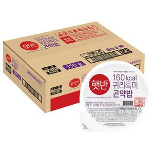 CJ 햇반 귀리 흑미 곤약밥, 150g, 24개