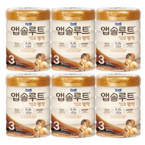 매일유업 앱솔루트 명작 2FL 3단계 800g 6캔