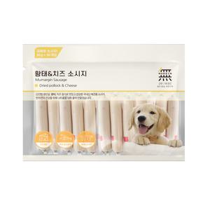 바우와우 개별포장 강아지간식 무마진 황태&치즈소시지 36개입 1080g