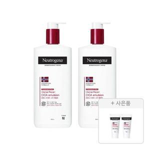 뉴트로지나 인텐스 리페어 시카 에멀젼 450ml , 2개 + 증정(시카 리페어 에멀젼, 15ml, 2개)