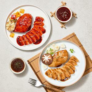 [바르닭X강강술래] 소스품은 닭가슴살 100g*3팩 2종 골라담기
