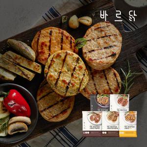 [바르닭] 직화그릴 닭가슴살  스테이크 100g*3팩 5종 골라담기