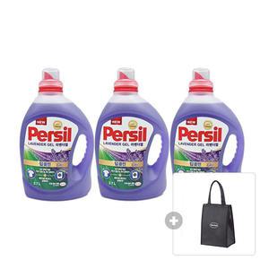 퍼실 라벤더 드럼/일반 겸용 2.7L, 3개 + 증정 (헨켈 쿨러백, 1개)