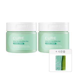 김정문알로에 리알로에 릴렉싱 패드 60매, 2개 + 증정(알로에 슬라이스 젤리 마스크팩, 1매)