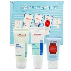 셀퓨전씨 수분 올데이 밀착 키트세트 아쿠아티카썬20ml+클렌징폼50ml+수분크림40ml c3