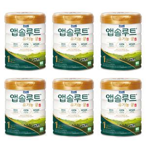 매일유업 앱솔루트 유기농 궁 1단계 800g x 6캔