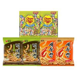 [NS홈쇼핑]농심 먹태깡 60g 2봉 + 새우깡 90g 2봉 + 사워게코 90g 2봉[33849262]