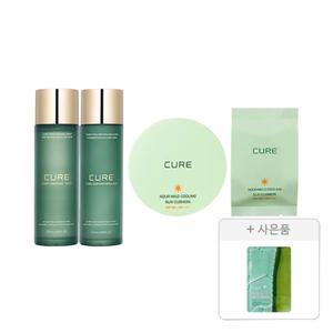 김정문알로에 선쿠선+리필+스킨케어 기획(수딩 토너, 1개 + 수딩 에멀젼 1개 + 선쿠션, 1개+ 리필, 1개) + 증정( 큐어 알로에 슬라이스 젤리 마스크, 1매)