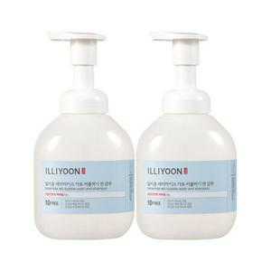 일리윤 세라마이드 아토 버블워시 앤 샴푸 400ml x 2개