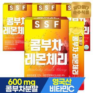 콤부차 레몬 체리 4박스(120포) / 꼼부차 스코비 비타민C 프리바이오틱스 난