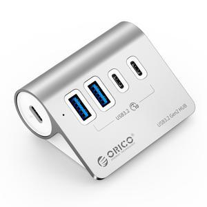 오리코 M3CU2-G2-05 USB3.2 A단자 2포트 + USB3.2 C단자 2포트 10Gbps 알루미늄 C타입 허브