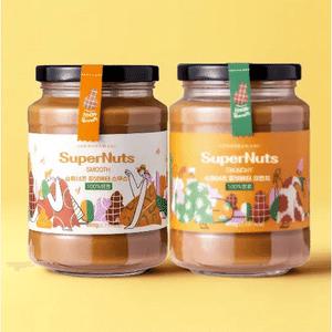 슈퍼너츠 피넛버터 크런치 스무스 460g 2개 세트 구성 100프로 땅콩 잼 스프레드