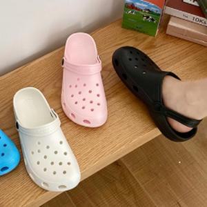 통슬리퍼 젤리슈즈 편한슬리퍼 통굽 실내화 스트랩