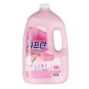 샤프란 핑크 센세이션 섬유유연제 세탁 섬유 유연제 2.5L (1병)