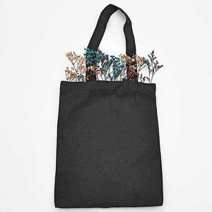 [라일리] Rly 에코백 블랙 캔버스 토트백 가벼운 세로 무지 S